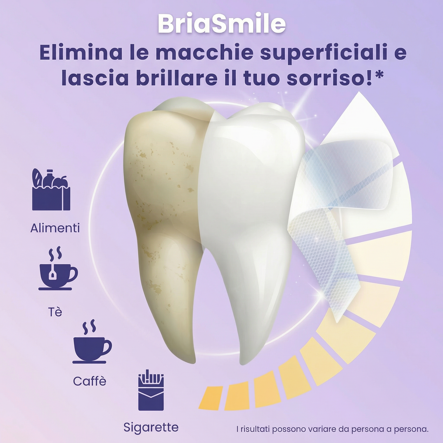 Strisce Sbiancanti Dentali - BriaSmile
